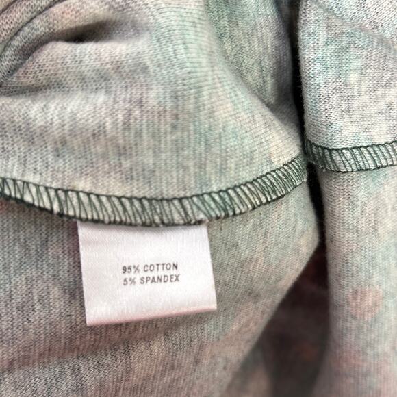 THE KIT. Midi Tee Dress Green Floral Primrose Sz M {3O7} - Picture 5 of 5